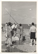 Men Fishing Off the Pier at Friendship Corner