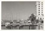 Boats at the Chamber of Commerce Docks with the Fleetwood and Floridian Hotels at right