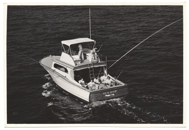 Men fishing from the "Sea Bob"