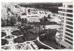 Fontainebleau Gardens and Hotel with Indian Creek in the background