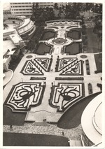 Aerial view of the Fontainebleau gardens