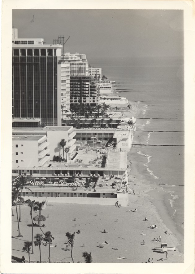 North of the Fontainebleau, showing the Doral Hotel from the south - 