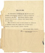 [Collection of documents regarding abandoned and wrecked cars after the hurricane in 1926].<br />( 3 volumes )