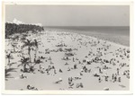 Lummus Park beach crowded with beach goers