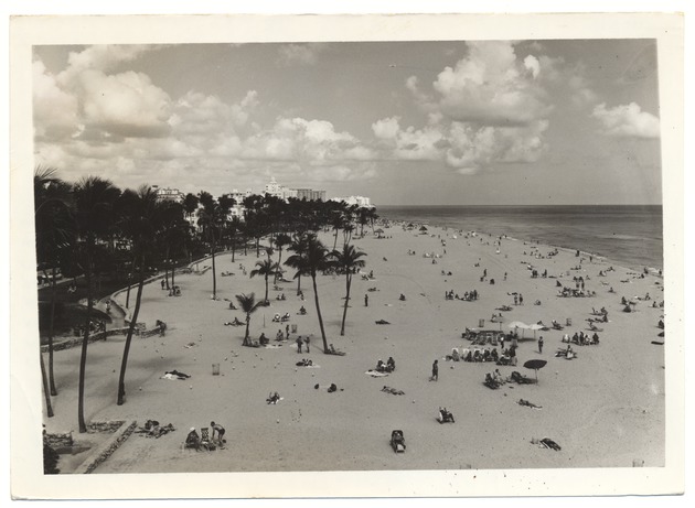Lummus Park promotional beach scene - Recto Photograph