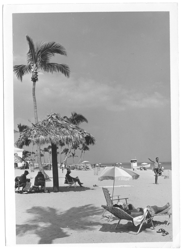 Sunbathers at 72nd Street beach - Recto Photograph