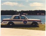 Miami Beach Police cars and boats, Government Cut, 1980s