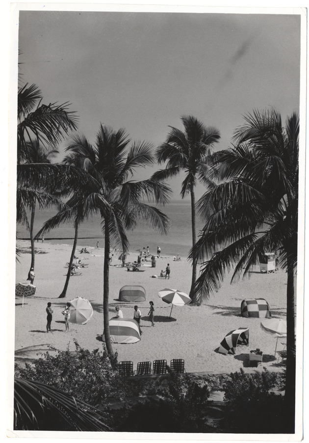 Beach scene, February 1960 - 
