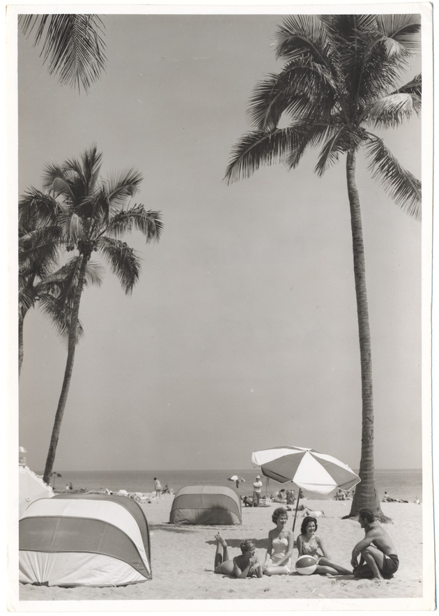 Beach scene, February 1960 - 