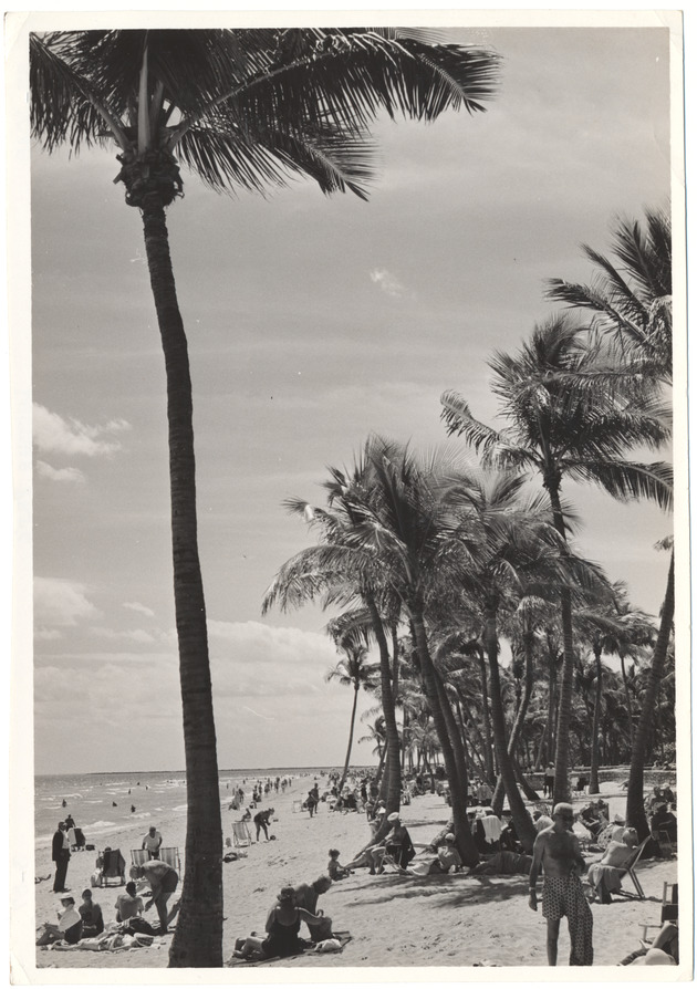 Lummus Park beach scene, March 1957 - 