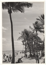 Lummus Park beach scene, March 1957
