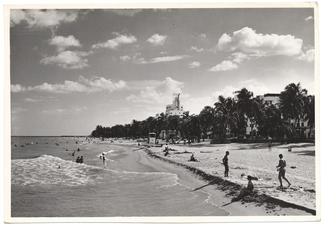 Beach scene, February 1955 - 