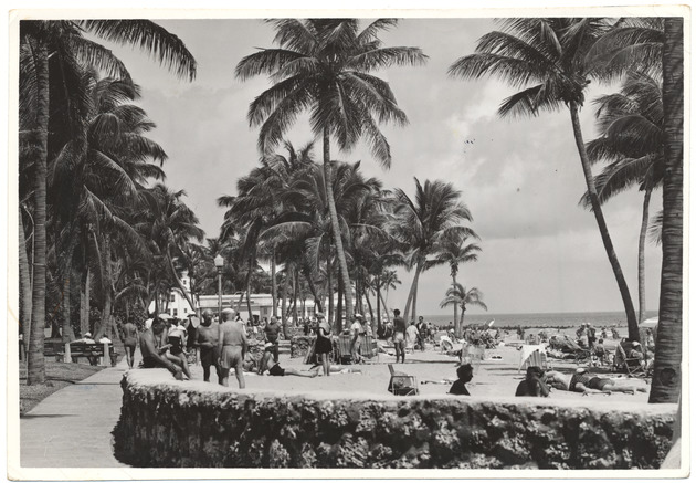 Lummus Park at Fourteenth Street looking north, February 1954 - 