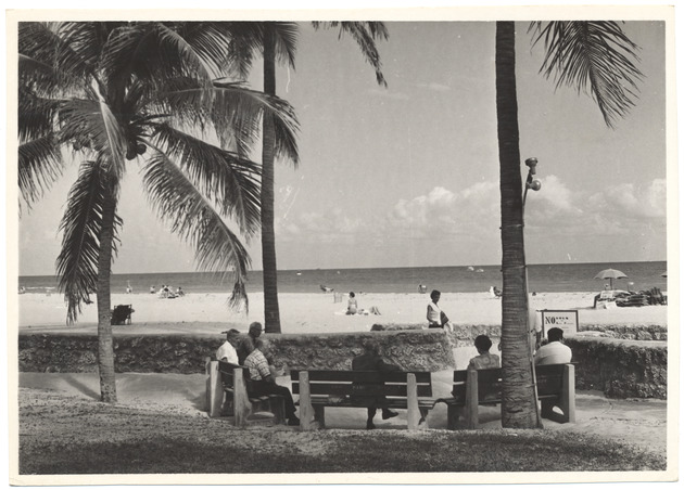 Lummus Park beach scene, November 1956 - 