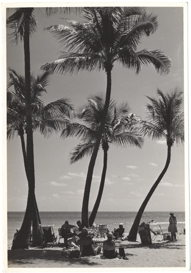 Lummus Park beach scene, March 1957 - 
