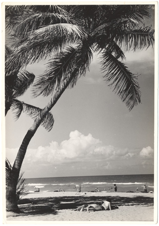 Beach scene, June 1956