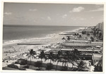 Hotels and piers along the beach, July 1958