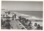 Hotels and piers along the beach, July 1958
