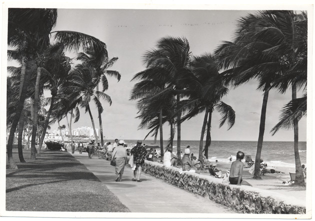 Lummus Park beach scene, February 1960 - 