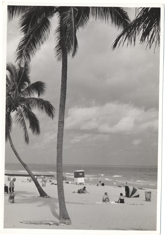 Beach scene, February 1960 - 
