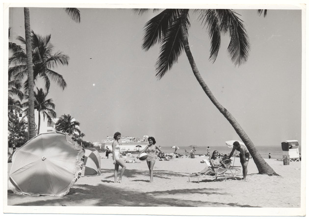 Beach scene, February 1960 - 