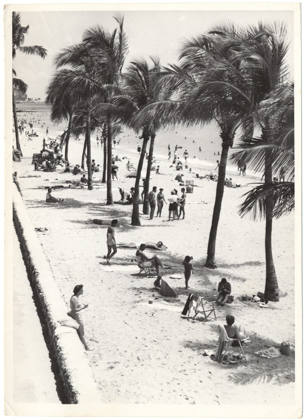 Beach scene, July 1955 - 
