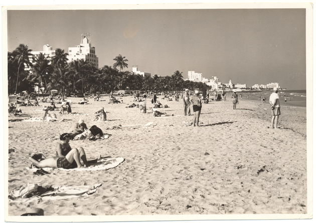 Beach scene, March 1956 - 