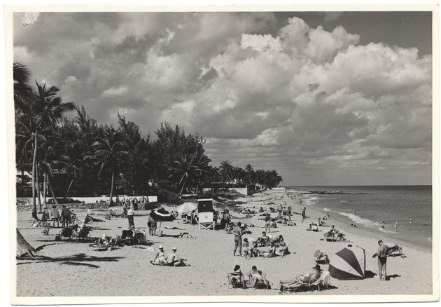 Beach scene, February 1957 - 