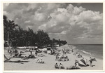 Beach scene, February 1957