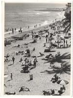 Beach scene, February 1958