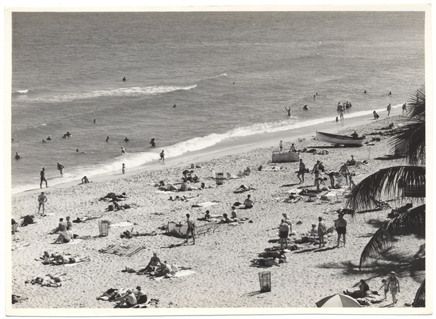 Beach scene, February 1958 - 