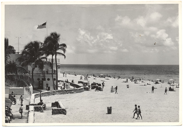 Beach scene, July 1955 - 