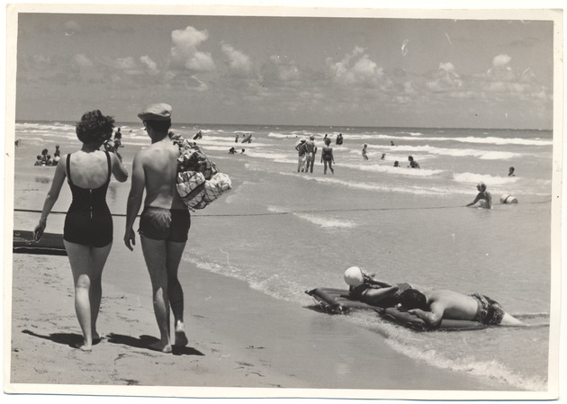 Beach scene, July 1955 - 