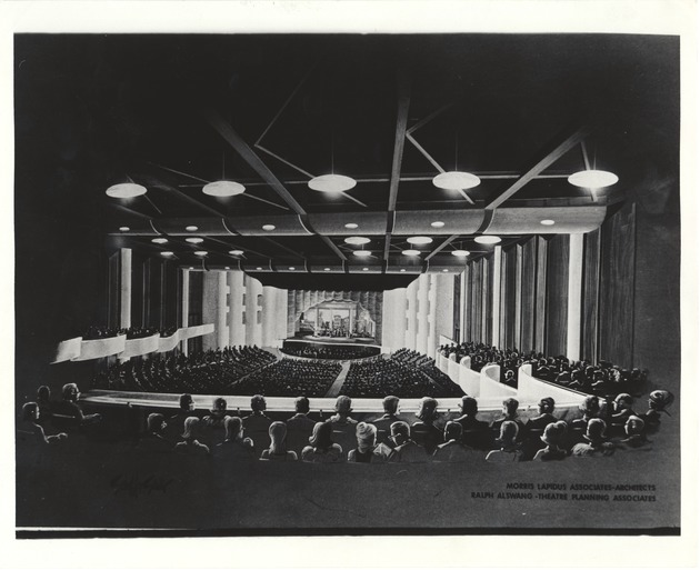 Lapidus painting for Ralph Alswang Theater Planning Associates - Recto Photograph