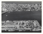 Aerial view of Belle Isle and the Venetian Causeway with Miami Beach in the background