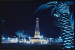 Normandy Isle Monument in North Miami Beach at night