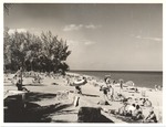 Beach scenes, sunbathers, and hotels from Lummus Park to 15th Street, 1953-1956