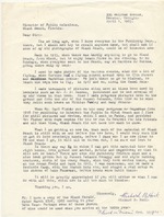 Letter to the city from Richard B. Hoit regarding donation of memorabilia and photographs