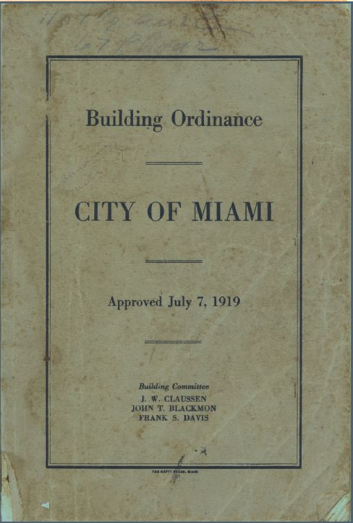 Building Ordinance: City of Miami