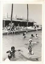 Miami Beach promotional hotel pool scenes
