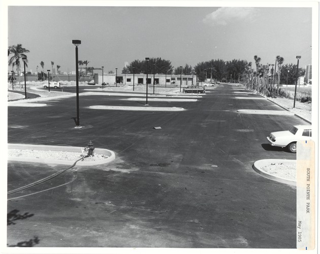 South Pointe Park under construction, April-May 1985 - Parking Lot - 