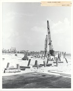 South Pointe Park under construction, April-May 1985 - Construction Cranes