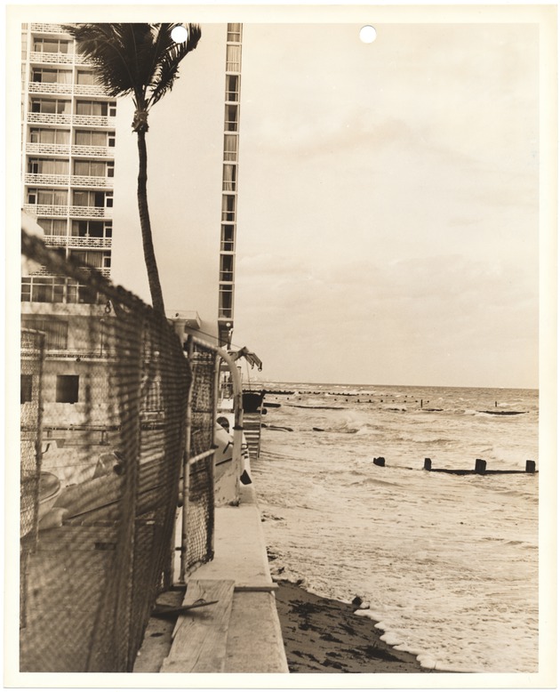 Carillon Hotel Showing Beach Erosion, 1970 - 