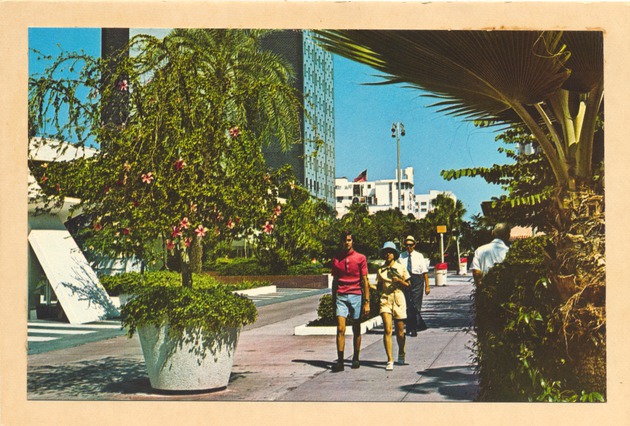 Tourists walking along Lincoln Road - Recto