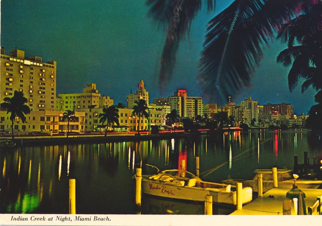Indian Creek at Night, Miami Bech - Indian Creek at Night, Miami Bech