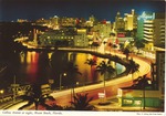 Collins Avenue at night, Miami Beach, Florida