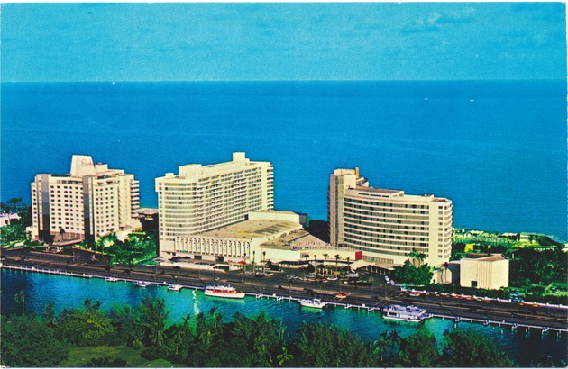 Oceanfront Hotels looking across Indian Creek towards the Atlantic Ocean - Oceanfront Hotels looking across Indian Creek towards the Atlantic Ocean