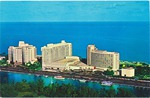 Oceanfront Hotels looking across Indian Creek towards the Atlantic Ocean