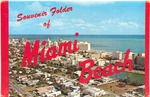 Miami Beach Souvenier Folder of Postcards