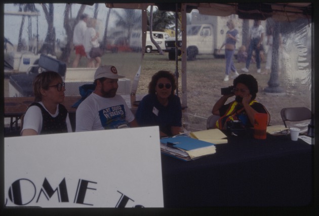 Miami Beach Festival of the Arts attendees at table